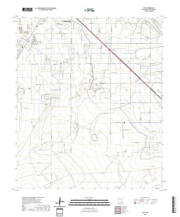 Otis, NM — USGS 7.5-minute topo (2023)