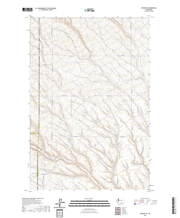 Prosser SE, WA — USGS 7.5-minute topo (2023)