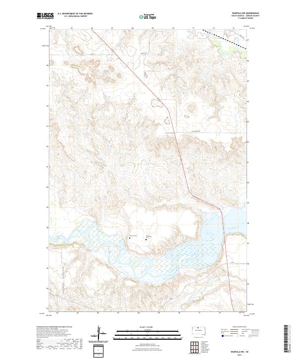 Wakpala NW, SD — USGS 7.5-minute topo (2021)