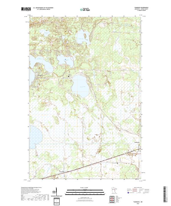 Tamarack, MN — USGS 7.5-minute topo (2022)