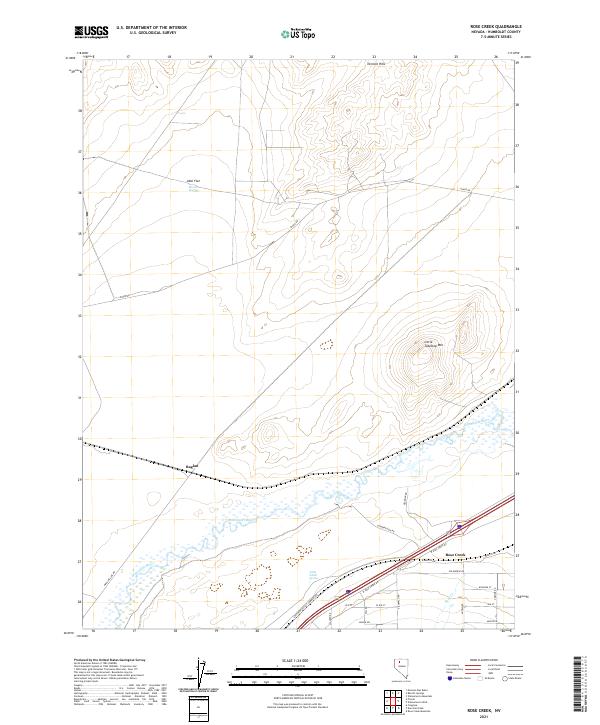 Rose Creek, NV — USGS 7.5-minute topo (2021)