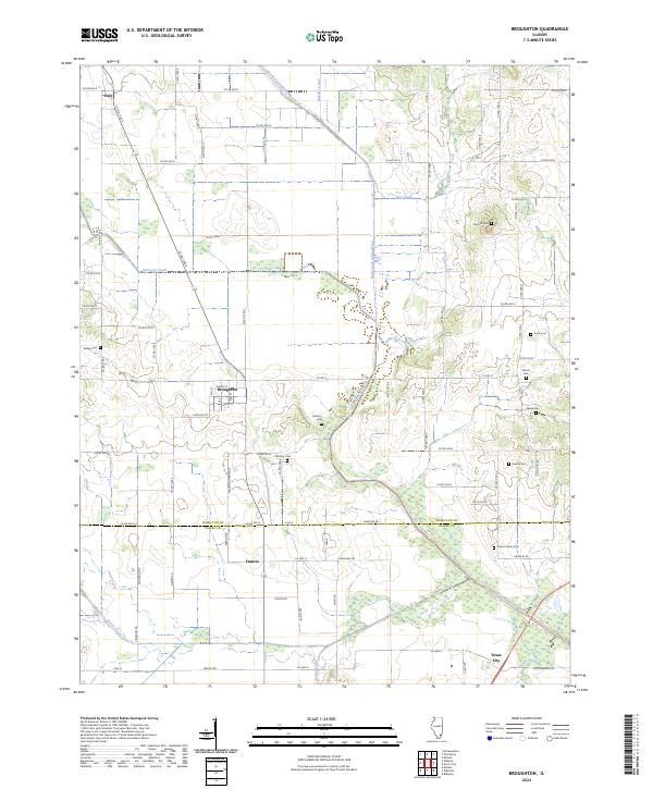 Broughton, IL — USGS 7.5-minute topo (2024)