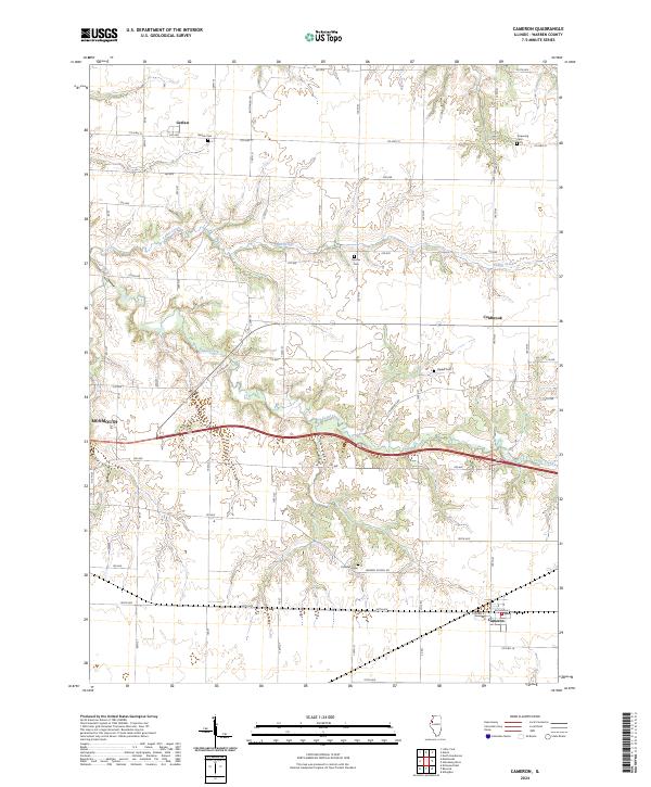 Cameron, IL — USGS 7.5-minute topo (2024)