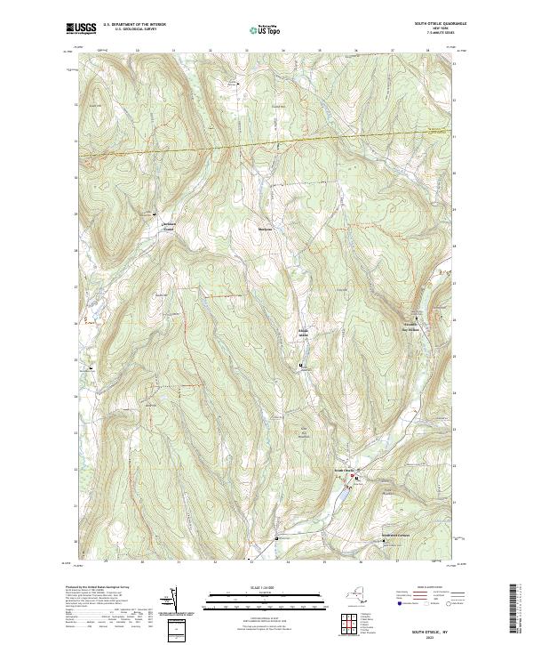 South Otselic, NY — USGS 7.5-minute topo (2023)