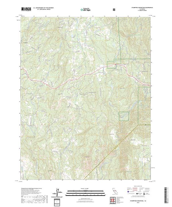 Stumpfield Mountain, CA — USGS 7.5-minute topo (2023)