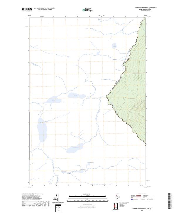 Saint Zacharie North, ME-QC — USGS 7.5-minute topo (2024)