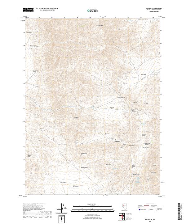 Rochester, NV — USGS 7.5-minute topo (2021)