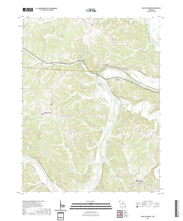 Saint Elizabeth, MO — USGS 7.5-minute topo (2021)
