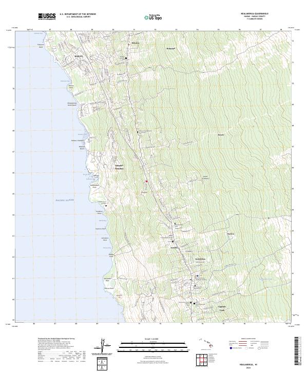 Kealakekua, HI — USGS 7.5-minute topo (2024)