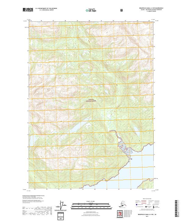 Bradfield Canal A-4 SW, AK — USGS 7.5-minute topo (2021)
