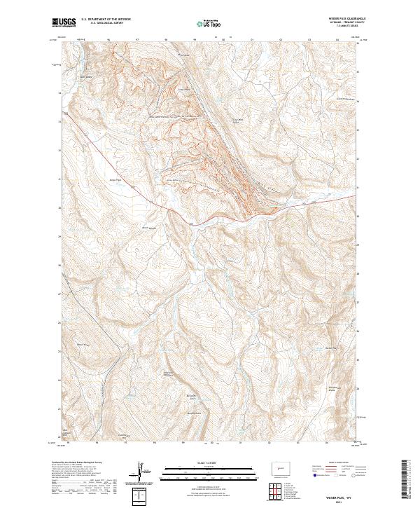 Weiser Pass, WY — USGS 7.5-minute topo (2021)