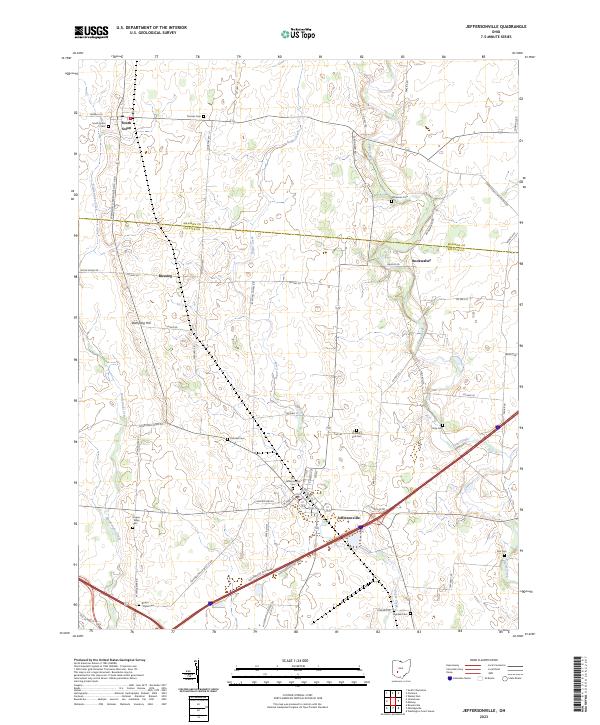 Jeffersonville, OH — USGS 7.5-minute topo (2023)