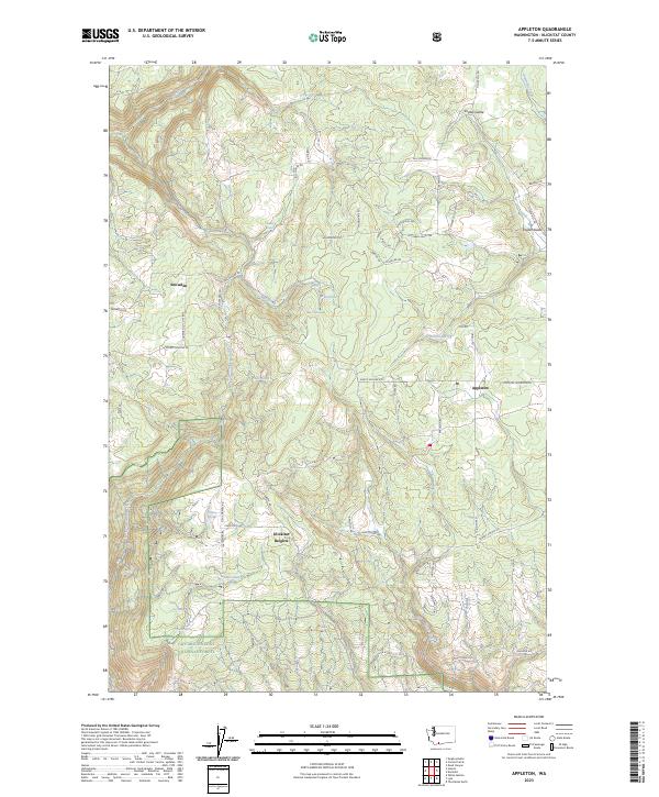 Appleton, WA — USGS 7.5-minute topo (2023)