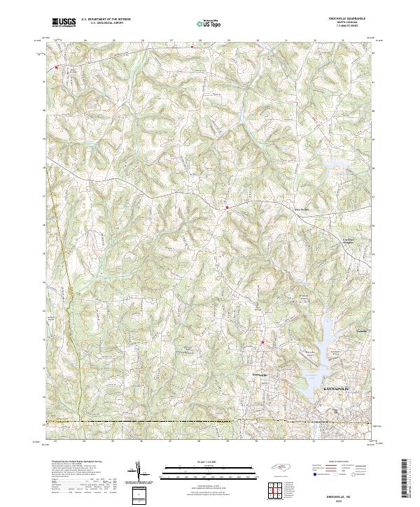 Enochville, NC — USGS 7.5-minute topo (2022)