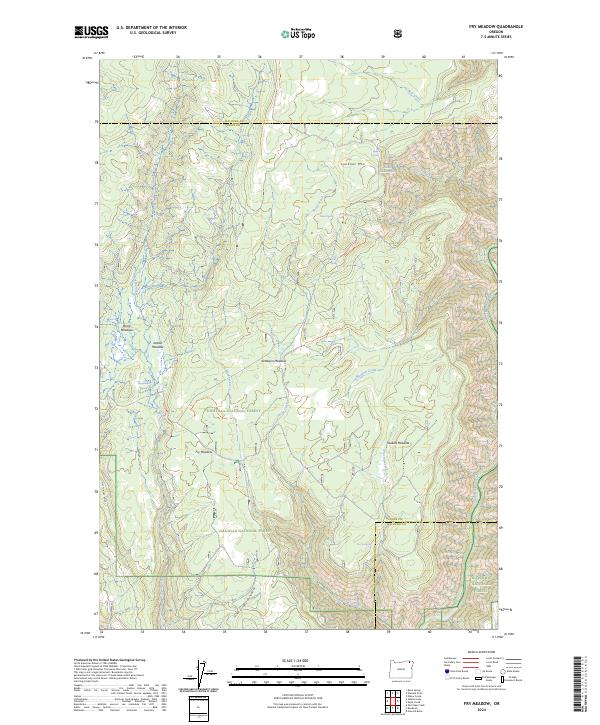 Fry Meadow, OR — USGS 7.5-minute topo (2024)