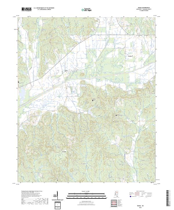 Skuna, MS — USGS 7.5-minute topo (2024)