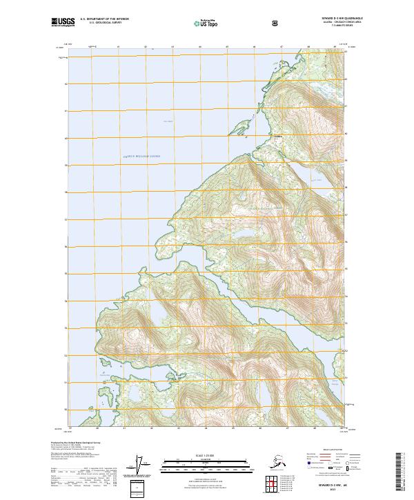 Seward D-3 NW, AK — USGS 7.5-minute topo (2023)