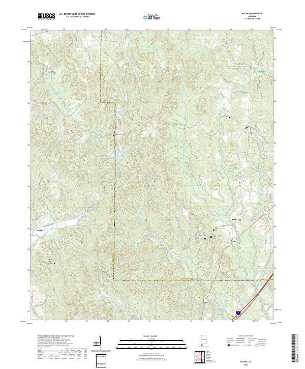Ralph, AL — USGS 7.5-minute topo (2024)