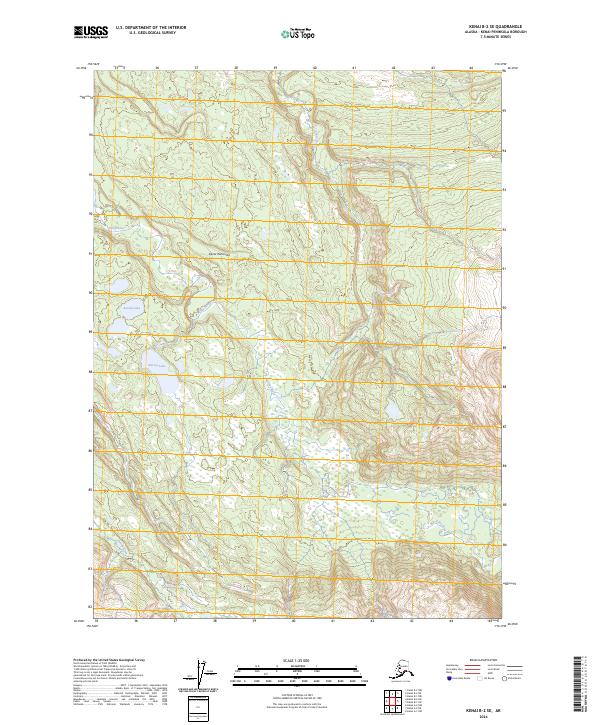 Kenai B-2 SE, AK — USGS 7.5-minute topo (2024)