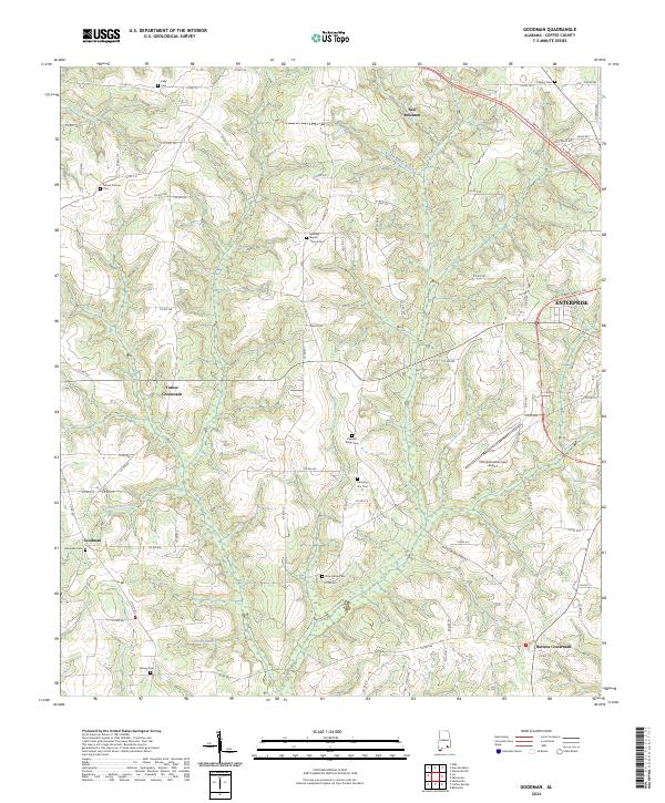 Goodman, AL — USGS 7.5-minute topo (2024)