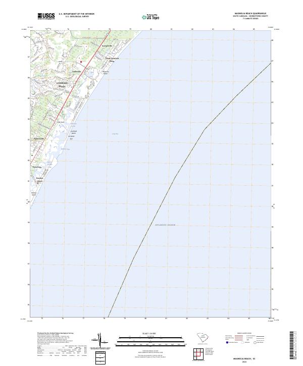 Magnolia Beach, SC — USGS 7.5-minute topo (2024)