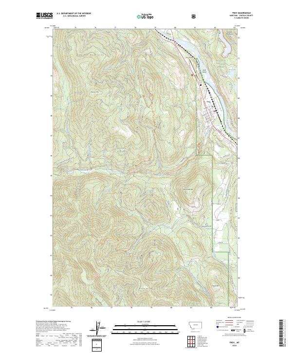 Troy, MT — USGS 7.5-minute topo (2024)