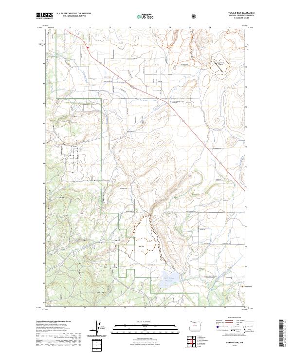 Tumalo Dam, OR — USGS 7.5-minute topo (2023)