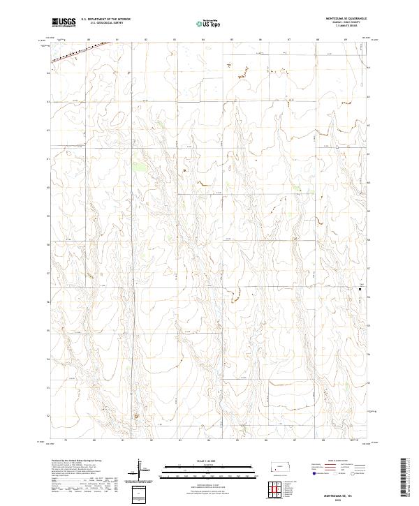 Montezuma SE, KS — USGS 7.5-minute topo (2022)