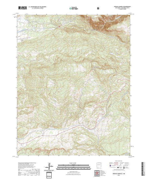 Penasco Amarillo, NM — USGS 7.5-minute topo (2023)