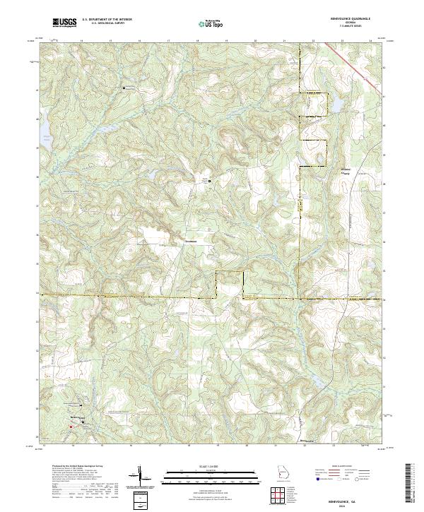 Benevolence, GA — USGS 7.5-minute topo (2024)