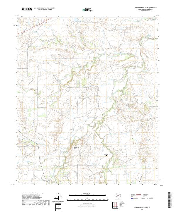 McCathrine Mountain, TX — USGS 7.5-minute topo (2022)