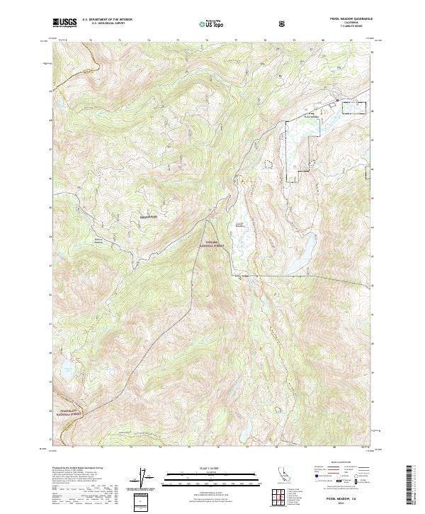 Pickel Meadow, CA — USGS 7.5-minute topo (2021)