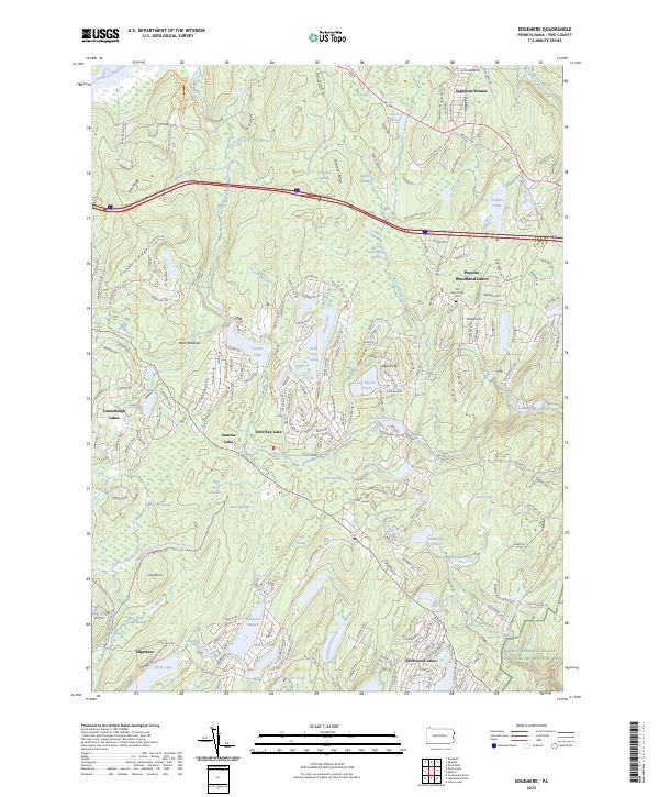 Edgemere, PA — USGS 7.5-minute topo (2023)