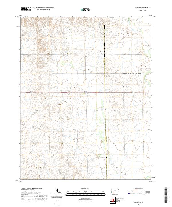 Sugarloaf, KS — USGS 7.5-minute topo (2022)