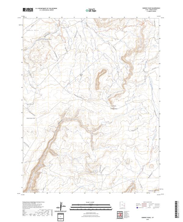 Dubinky Wash, UT — USGS 7.5-minute topo (2023)