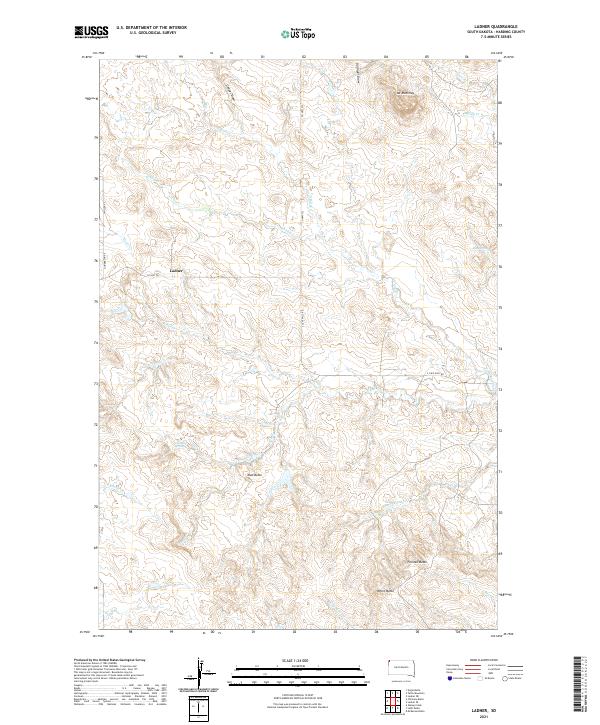 Ladner, SD — USGS 7.5-minute topo (2021)