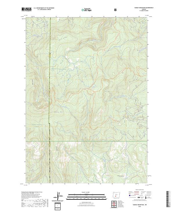 Yamsay Mountain, OR — USGS 7.5-minute topo (2023)