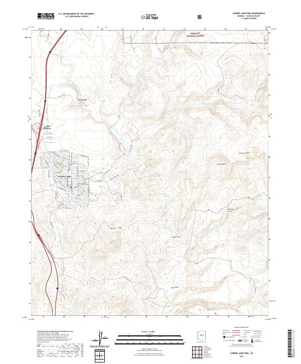 Cordes Junction, AZ — USGS 7.5-minute topo (2021)