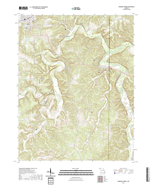 Maramec Spring, MO — USGS 7.5-minute topo (2021)