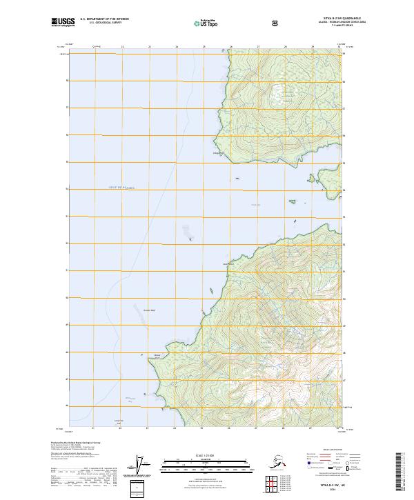 Sitka B-2 SW, AK — USGS 7.5-minute topo (2024)