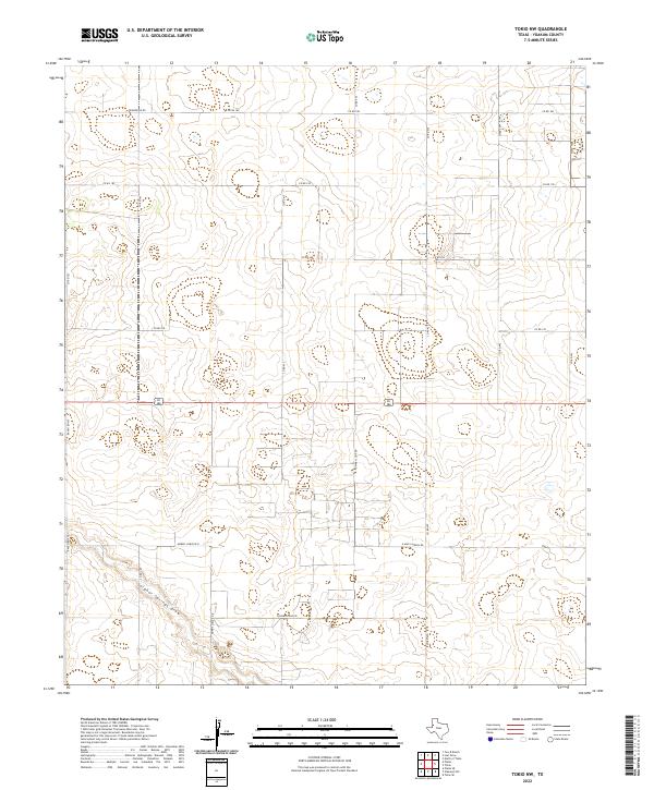 Tokio NW, TX — USGS 7.5-minute topo (2022)