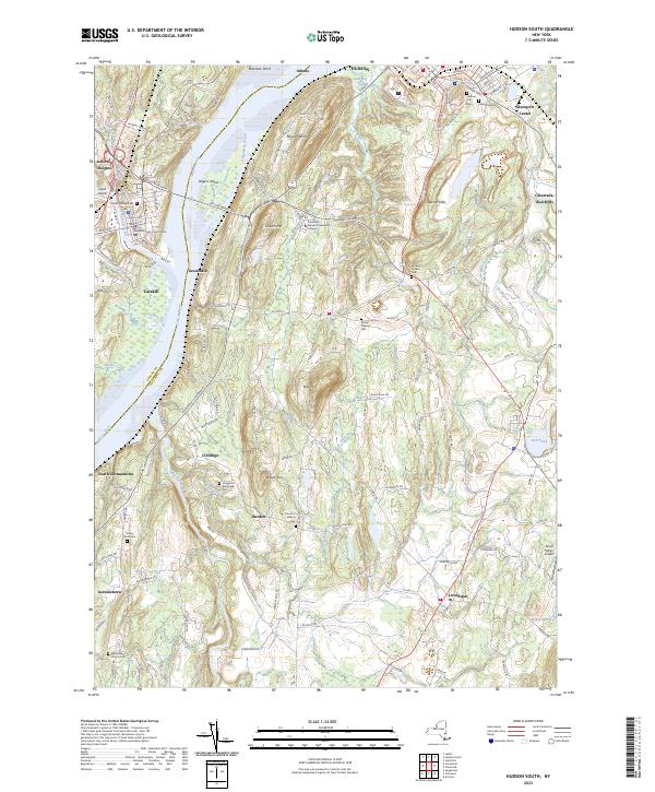 Hudson South, NY — USGS 7.5-minute topo (2023)