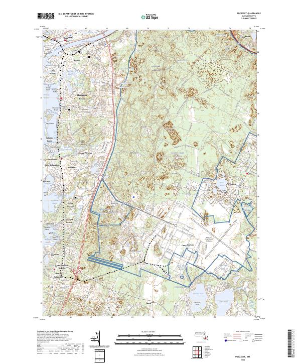 Pocasset, MA — USGS 7.5-minute topo (2024)