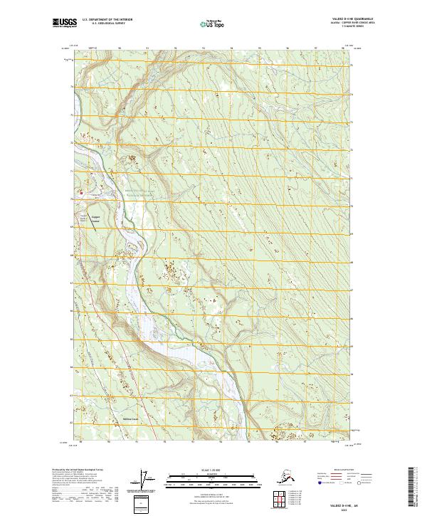 Valdez D-4 NE, AK — USGS 7.5-minute topo (2023)