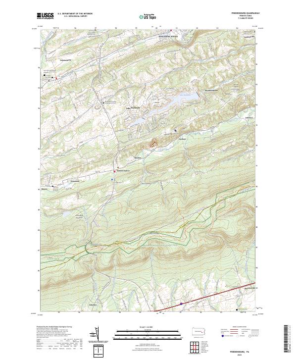 Friedensburg, PA — USGS 7.5-minute topo (2023)
