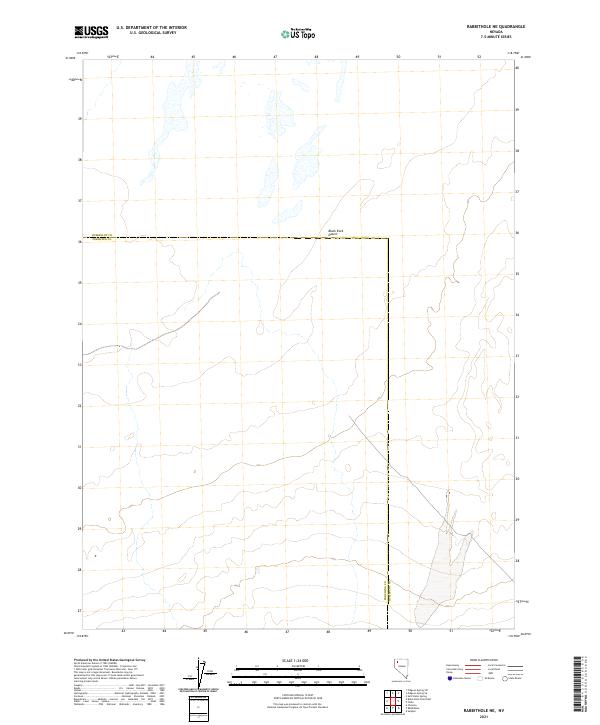 Rabbithole NE, NV — USGS 7.5-minute topo (2021)