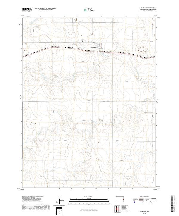 Arapahoe, CO — USGS 7.5-minute topo (2022)