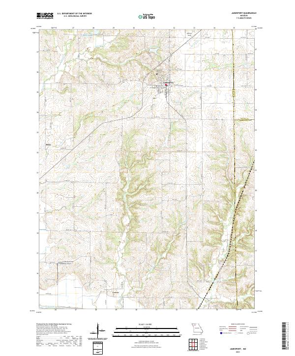 Jamesport, MO — USGS 7.5-minute topo (2021)