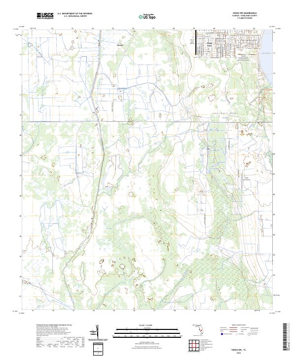 Venus NW, FL — USGS 7.5-minute topo (2024)