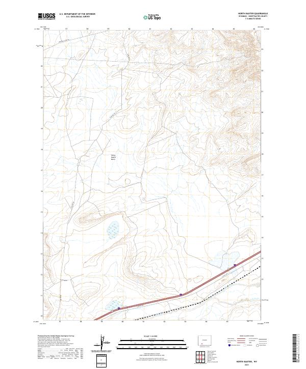North Baxter, WY — USGS 7.5-minute topo (2021)